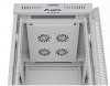 Lanberg Szafa stojąca rack 19'' 22U 600x800 szara drzwi szklane LCD flack pack